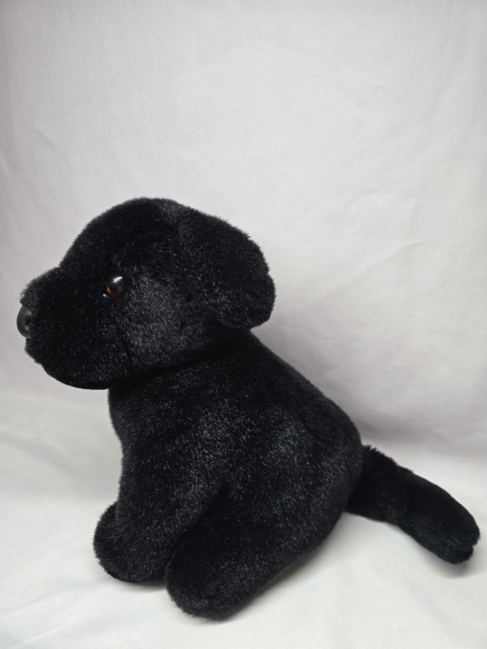 Douglas "Bud" Black Lab Labrador Dog Plush Sitting Vintage Pink Tag - Picture 2 of 12